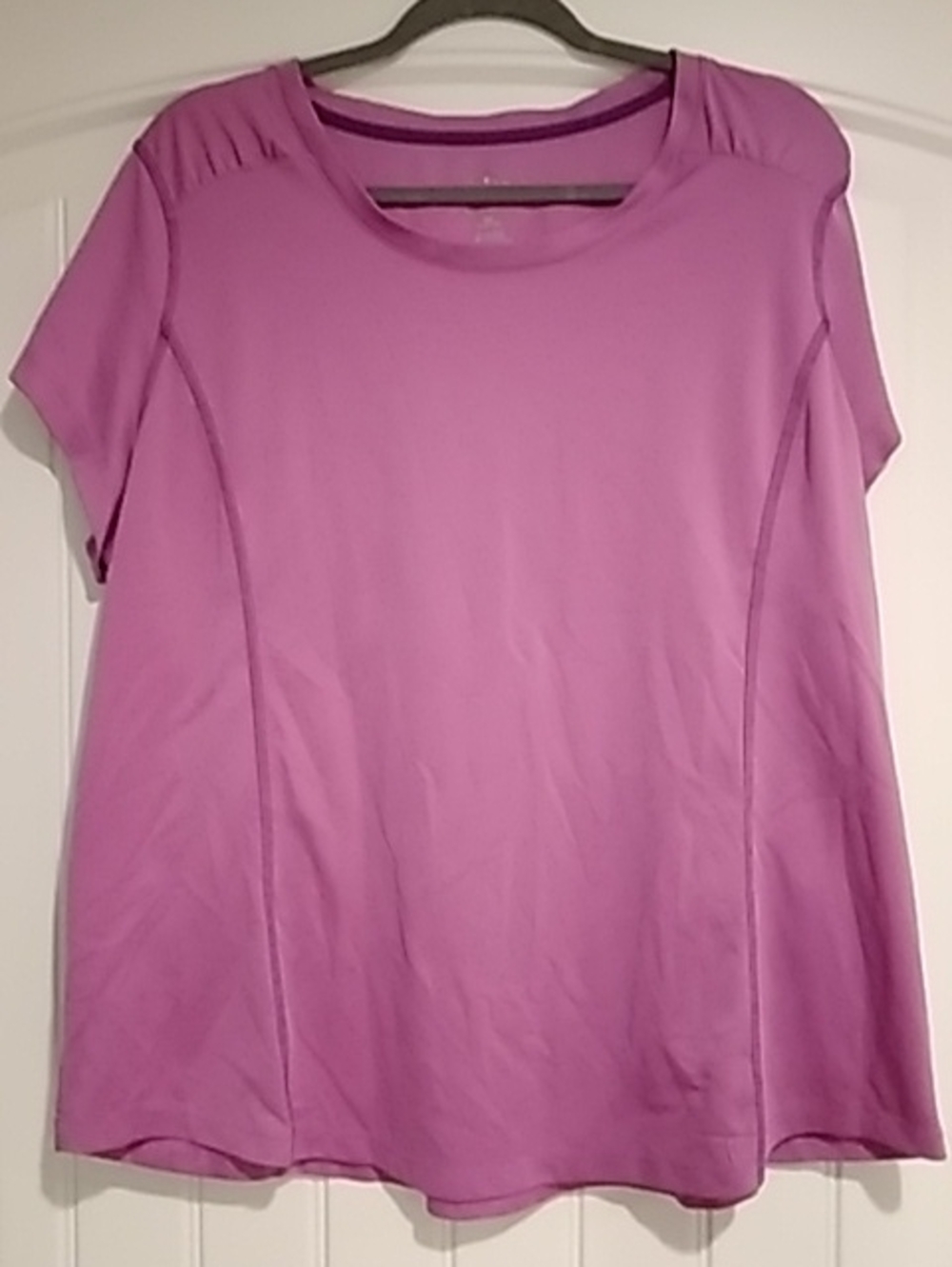 St. John's Bay Short-Sleeve Scoop Neck Tee in Lavender